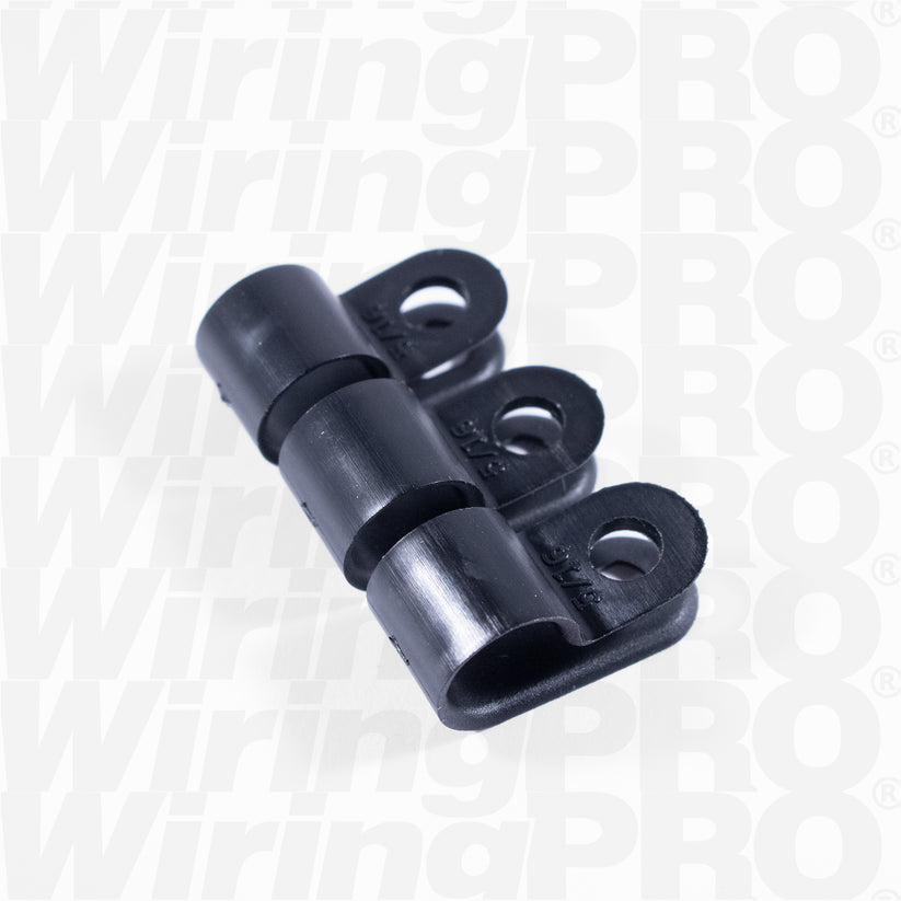 1/4" Nylon Cable Clamp - Black 100/pkg