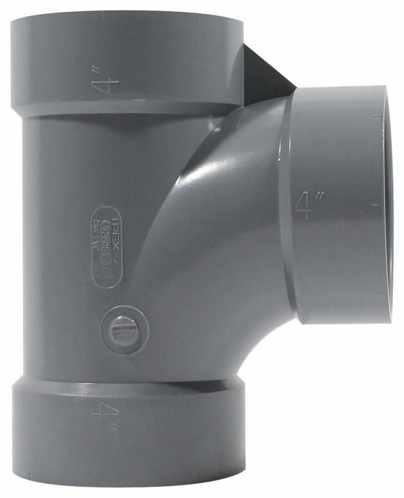 4" PVC DWV SAN TEE HxHxH SYSTEM XFR