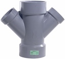3"x2"x45D PVC DWV DOUBLE WYE HxHxHxH SYSTEM XFR