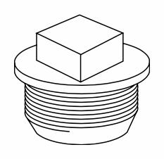 4" PVC DWV PLUG C/O MPT SYSTEM XFR