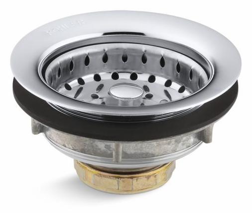 Stainless Steel Sink Drain and Strainer for 3-1/2" to 4" Outlet