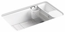 Riverby 33" 1 Bowl Undermount Workstation Kitchen Sink with Accessories