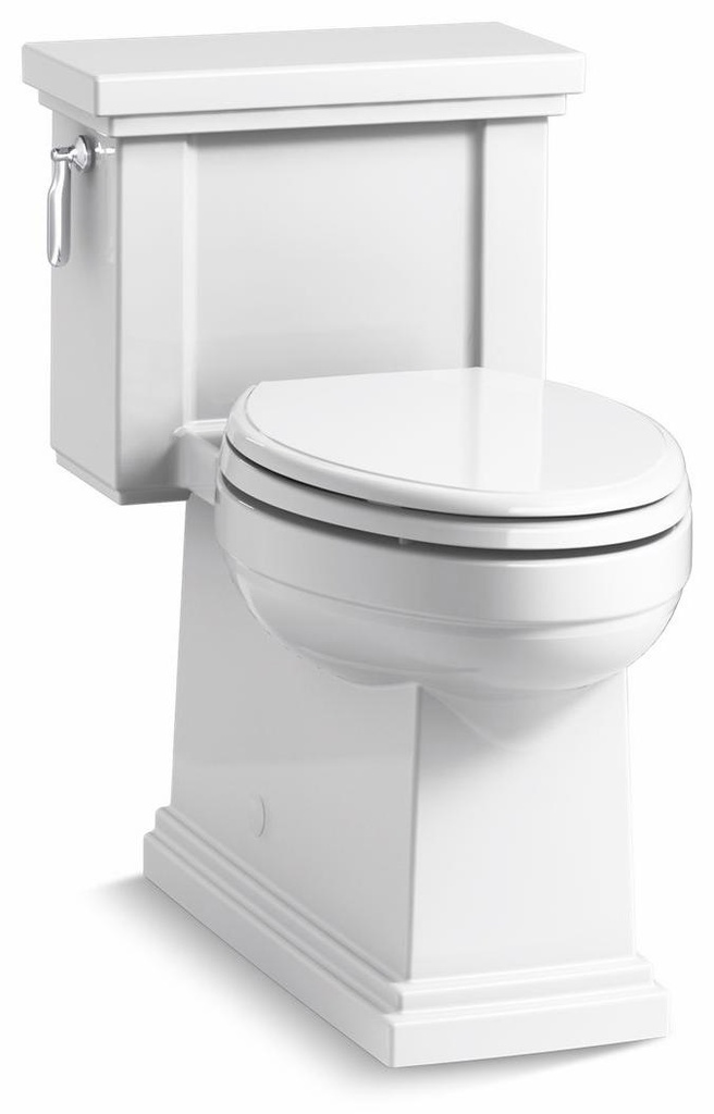 Tresham Comfort Height 1-Piece Compact Elongated 1.28 GPF Toilet with Quiet-Close Seat