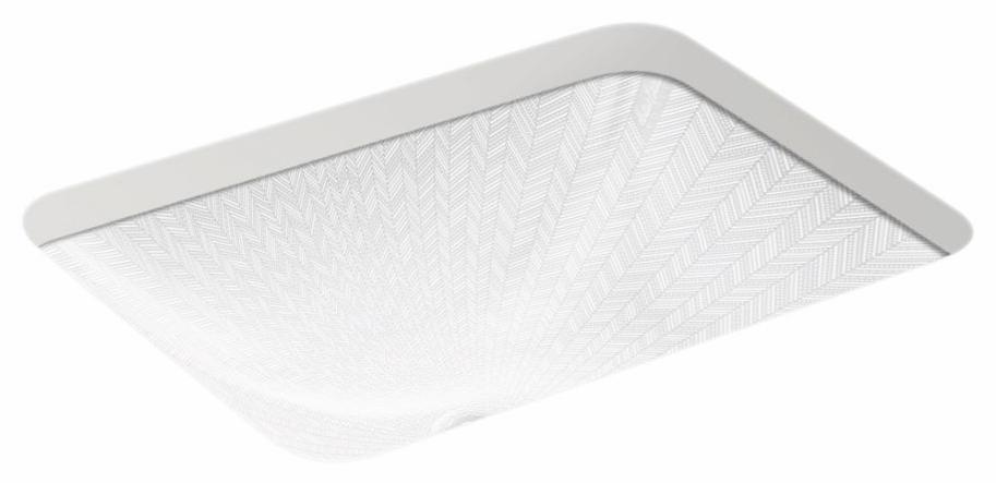 Sartorial Herringbone Caxton Rectangle Undermount Bathroom Sink