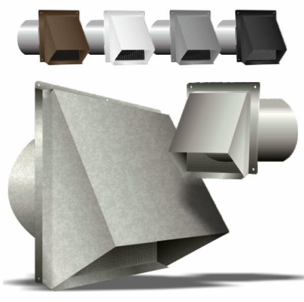 4" Fresh Air Intake Projection Hood White