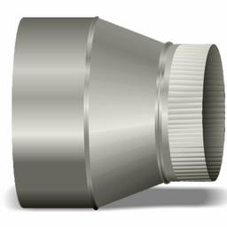 5"-6" Pipe Increaser on Center 3" Long Aluminum