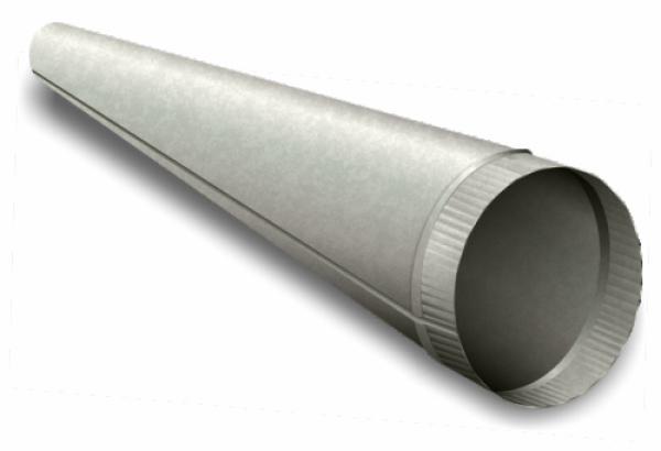 3" x 5" x 100" Oval (4") Snaplock Pipe 30ga (per foot)