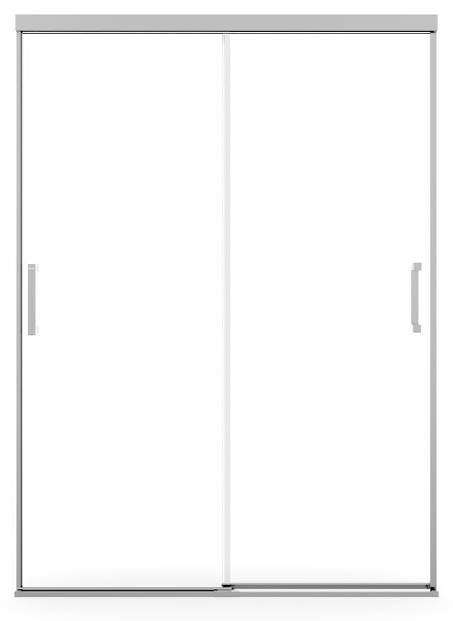 Incognito 74 51-54" x 74" Alcove Sliding Shower Door