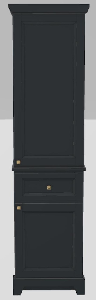 18" RH Linen Tower Bellrose Upper and Lower Doors with Prestige Knobs