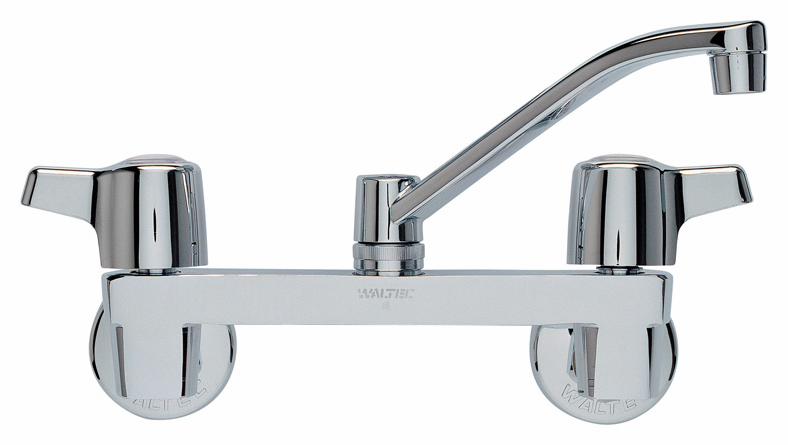 2-Handle Wall Mount Kitchen Faucet
