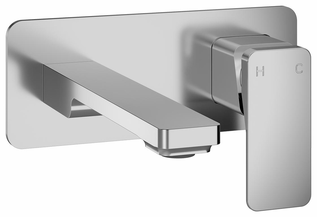Kareo Wall Mount Bathroom Faucet with Push Drain
