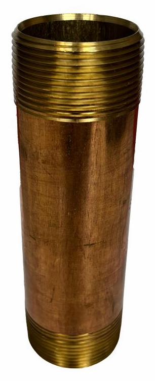 1-1/4 X 4 STD BRASS NIPPLE