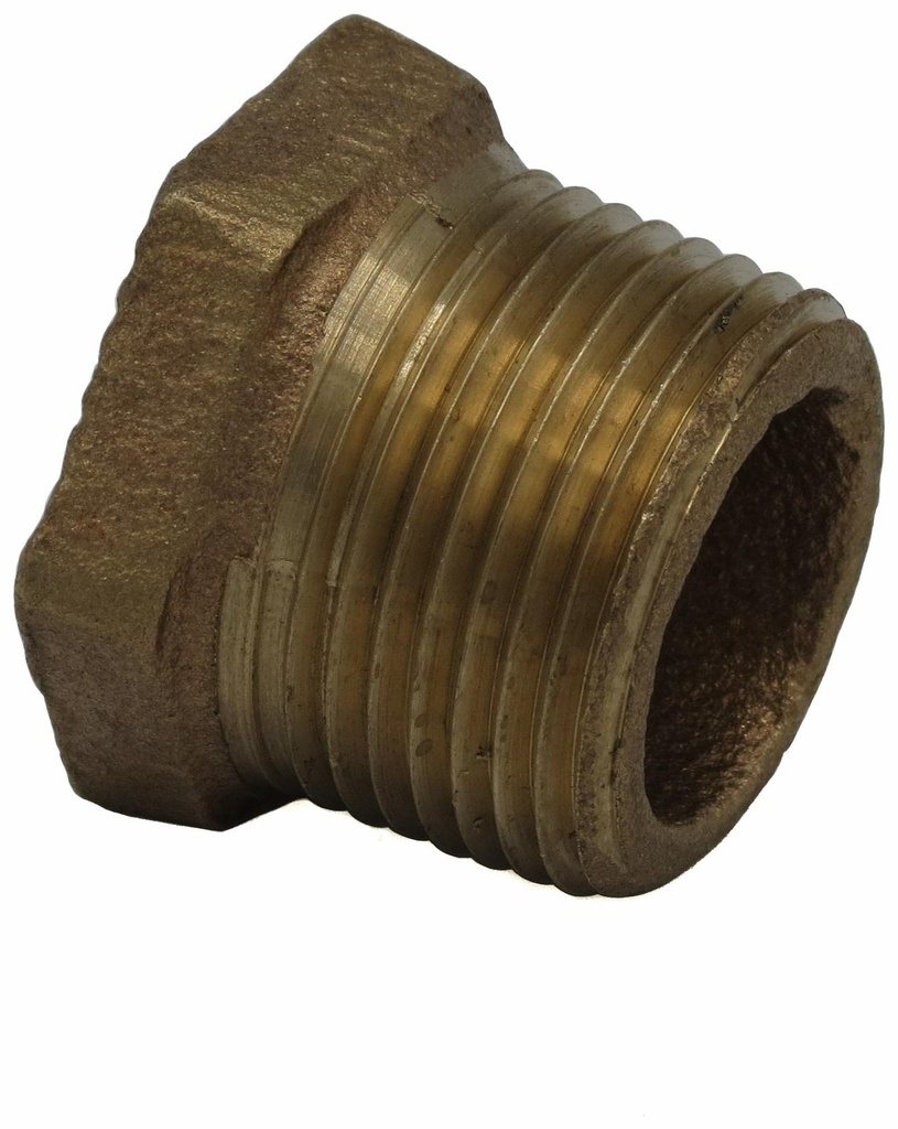 3 X 2 MXF BUSHING THREADED BRONZE - LEAD FREE