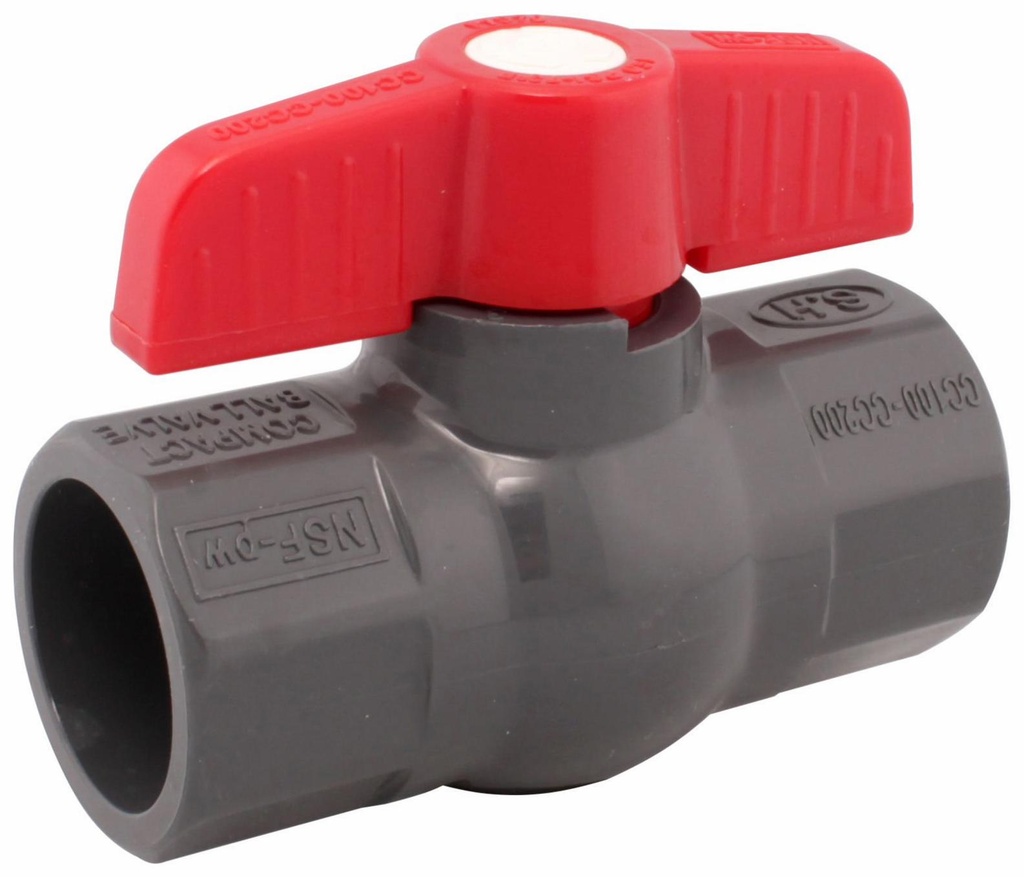 1" MP CBV PVC EPDM SOC SCH80 GREY XIRTEC140