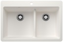 Liven 33 1.75 Bowl Dual Mount Low Divide Silgranit Kitchen Sink