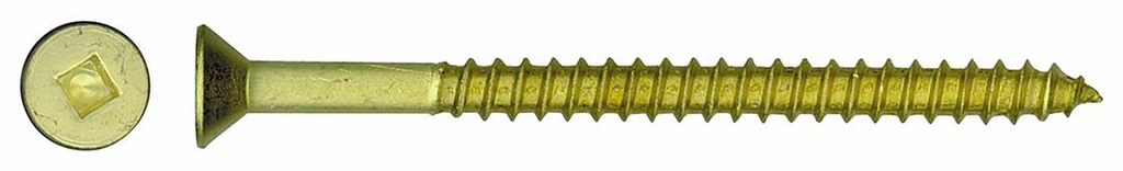 #8 X 1 BRASS WOODSCREW 100