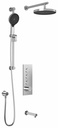 RoundOne TB3 Plus Thermostatic Push-Button Shower System with Wall Arm (Less Valve)