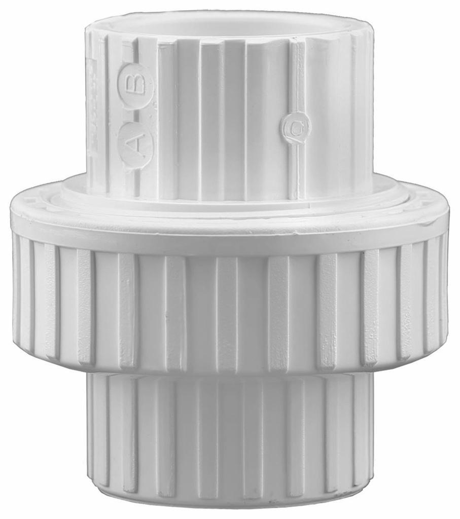 457-012 - '1-1/4" Slip x Slip Union O-Ring Type - Schedule 40 PVC'