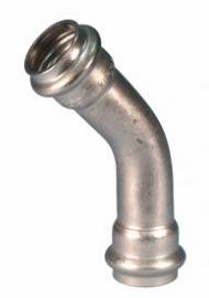 2" Vic-Press 45 Elbow 304 Stainless Style P591