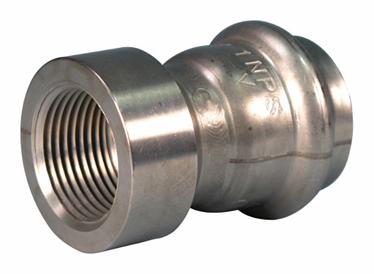 3/4" Vic-Press Female Adapter 304 Stainless Style P599