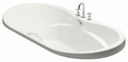 Living 6636 Center Drain Drop-In Tub