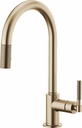 Litze Kitchen Faucet with Pulldown Spray Arc Spout and Knurled Handle