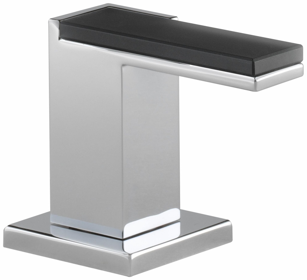 Siderna Lavatory/Bidet Handles (pair) with Solar Gray Glass Inserts