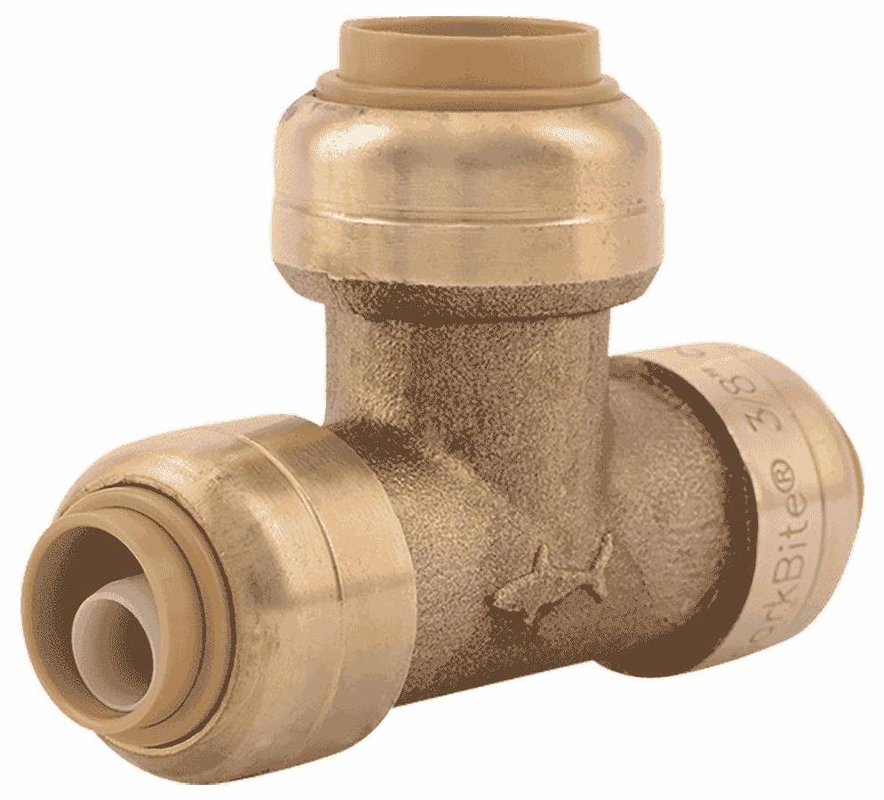 3/8" x 1/2" Reducing Tee Lead Free