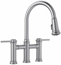 Empressa Bridge Kitchen Faucet with Pulldown Spray