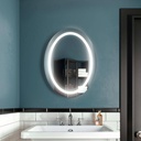 Effect Illuminated Oval Bathroom Mirror 24" x 32"