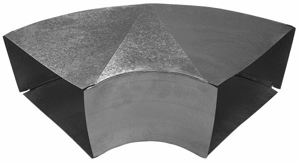 8" x 24" Long Way 90 Degree Duct Elbow