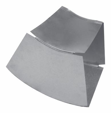 8" x 10" Short Way 45 Degree Duct Elbow