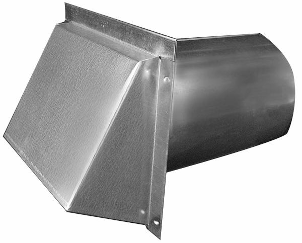 7" Wall Cap with Damper Galvanized