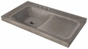 Modulus 36" Widespread Concrete Vanity Sink Top