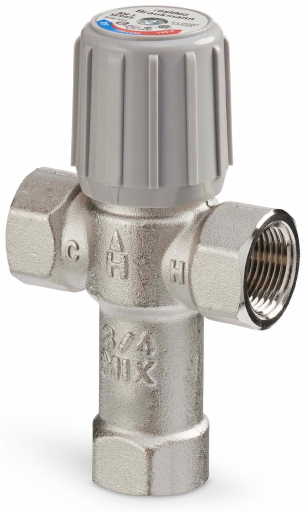 AM-1 SERIES LEAD FREE MIXING VALVE, 1", 100-145F, NPT FEMALE.