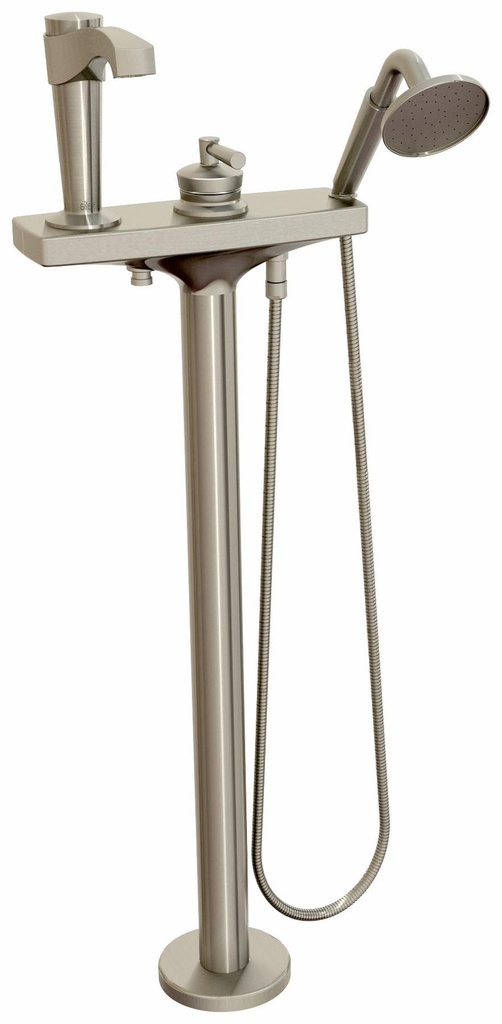 Bellino 3-Piece Floormount Tub Filler with Hand Shower