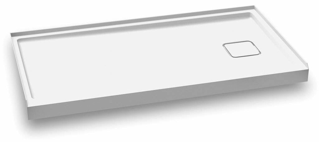 Kover 60" x 32" Alcove Acrylic Shower Base with RH Drain