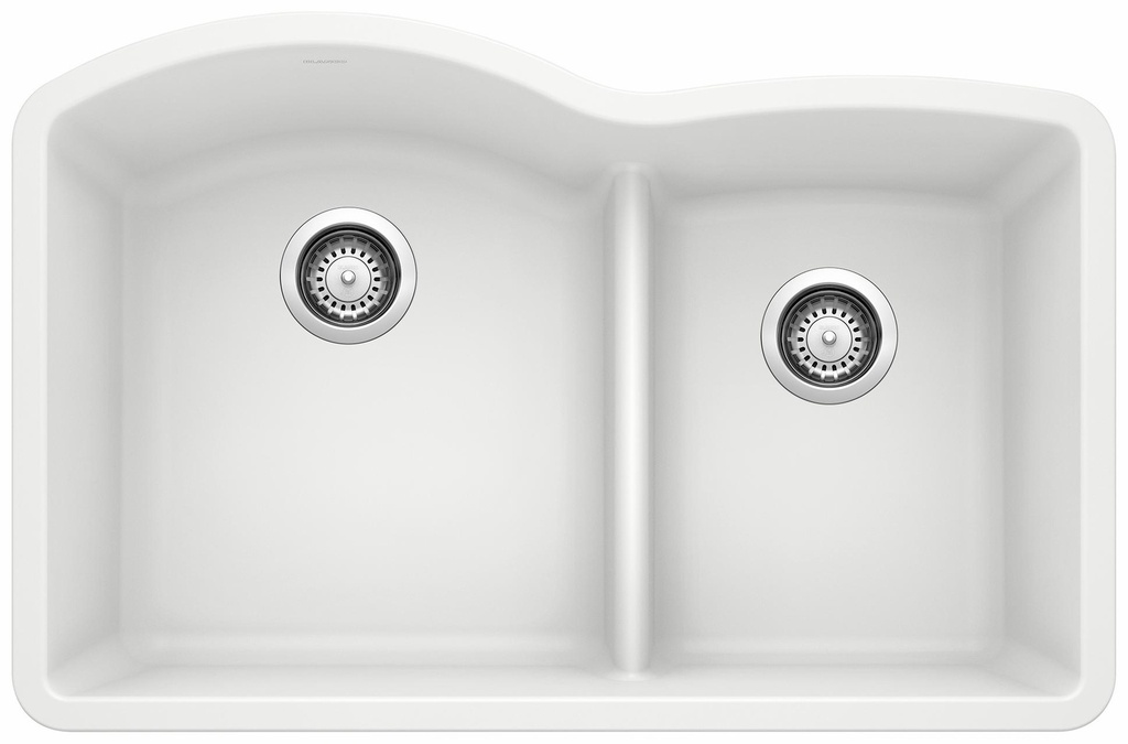 Diamond U 1.75 Bowl Low Divide Undermount Silgranit Sink