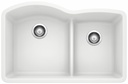 Diamond U 1.75 Bowl Low Divide Undermount Silgranit Sink