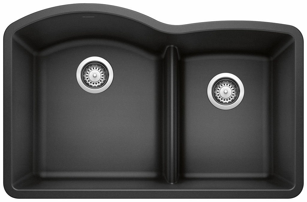 Diamond U 1.75 Bowl Low Divide Undermount Silgranit Sink