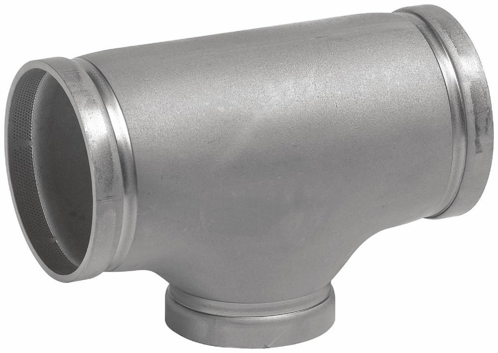 3" x 3" x 2" Grooved 316SS Stainless Steel Reducing Tee No. 425