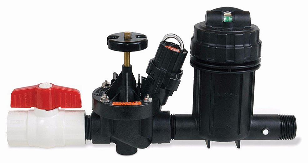 1 COMMERCIAL CONTROL ZONE, W/PESB VALVE AND A 40 PSI PRESSURE REGULATING BASKET FILTER