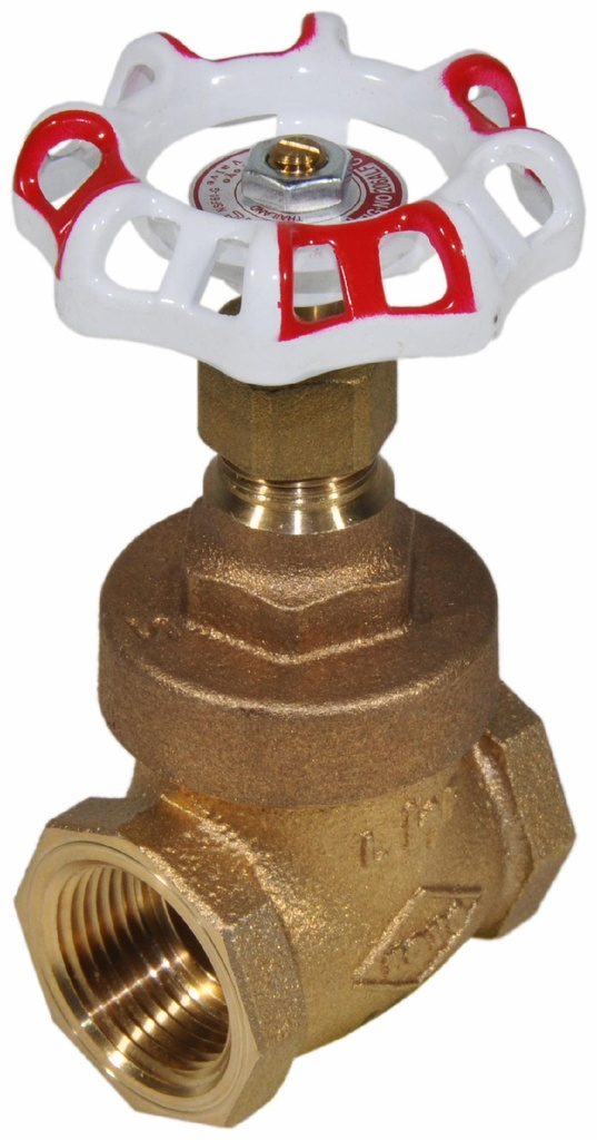 001-90140 RED-WHITE 206A-LF 2 CL125 BRZ-LF FIP OB NRS GATE NSF-61G