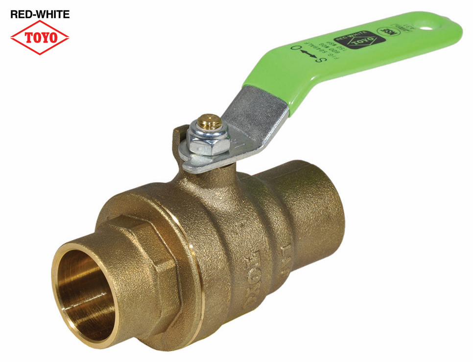 3 600WOG BRS-LF CXC FP BALL VALVE W/LVR