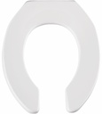 Round Plastic Commercial Open Front Less Cover Toilet Seat