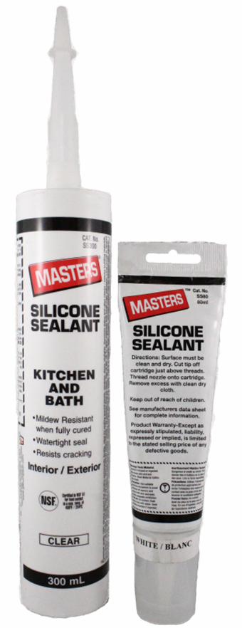 MASTERS Silicone Sealant Cartridge WHITE 300ml