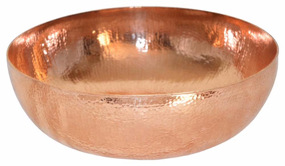 Maestro Round Copper Bathroom Vessel Sink