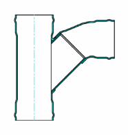 TEE WYE SWR 15x15x04 GGG