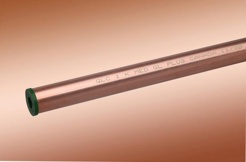 2 X 12 LENGTH TYPE K HARD MEDICAL COPPER TUBING