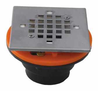 ABS Square Shower Drain Clamping Style